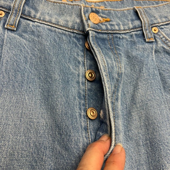 Snacks by Mother The Pleated Fun Dip Ankle Jeans Size 30 Button Up NWT - Picture 4 of 12